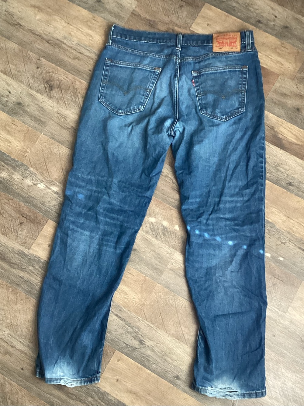 Levi's Men's Dark Blue Straight-Leg Denim Jeans